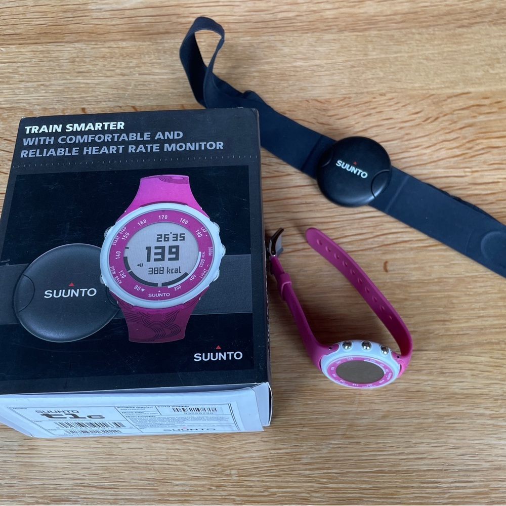 Suunto T1C Hot Pink Heart Rate monitor with chest strap